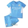 Officiële Voetbalshirt + Korte Broek Manchester City Thuis 2021-22 - Kids